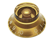 bell knob, transparent gold