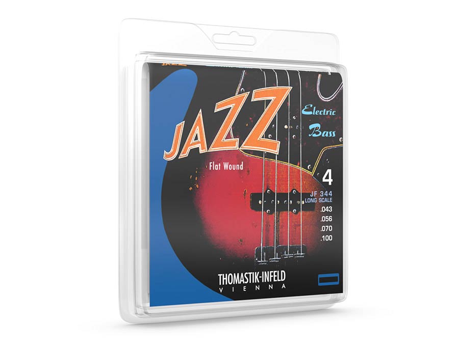 Thomastik-Infeld THJF-344 snarenset basgitaar, nickel vlak omwonden, 043-056-070-100, longscale