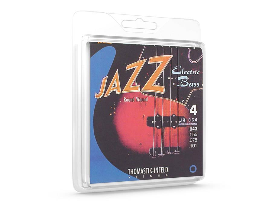 Thomastik-Infeld THJR-364 snarenset basgitaar, nickel rond omwonden, 043-055-075-101, super longscale