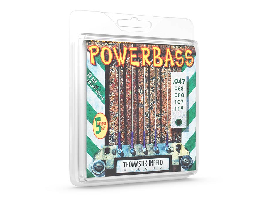 Thomastik-Infeld THEB-345 snarenset 5-snarige basgitaar, magnecore, rond omwonden, 047-068-080-107-119, longscale