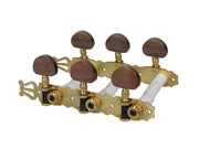 Boston 130-SB stemmechanieken voor klassieke gitaar 3L+3R - houten knoppen, massief messing