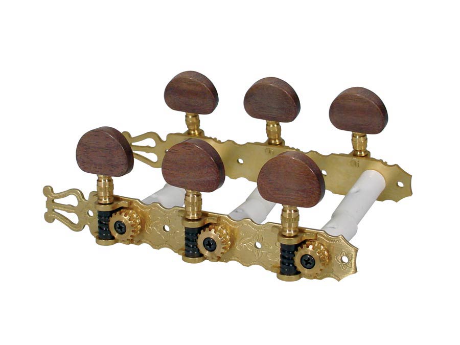 Boston 130-SB stemmechanieken voor klassieke gitaar 3L+3R - houten knoppen, massief messing