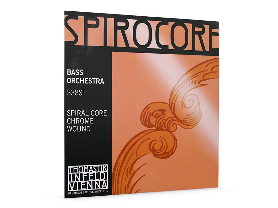 Thomastik-Infeld THS-38ST contrabassnaar A-3 4/4, 110cm, zware spanning, spiraalkern, chroom