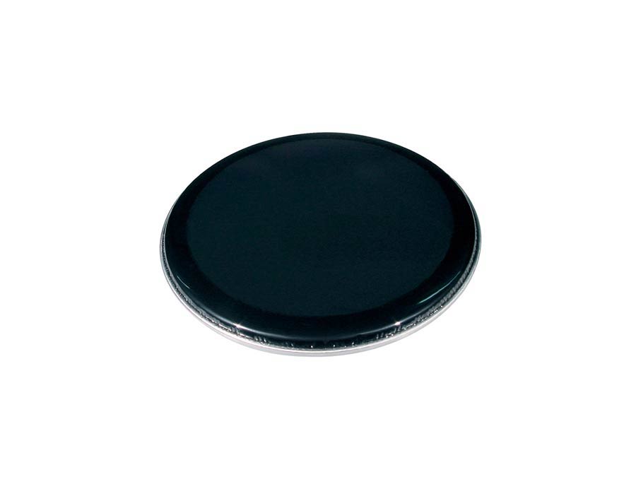 drum head, double head, black, 10"