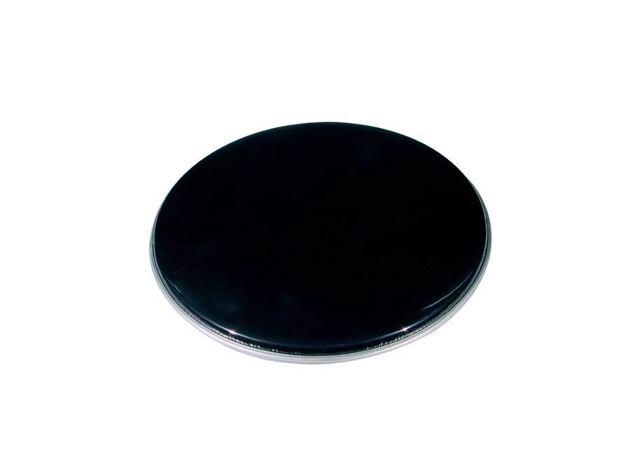 drum head, ebony black, 12"