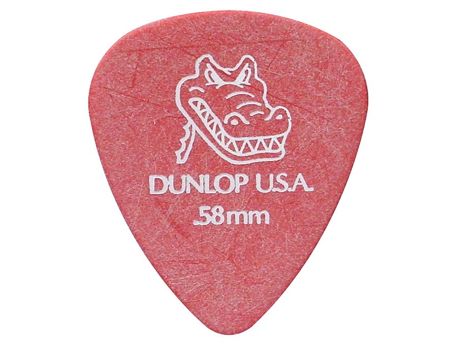 Dunlop 417-R-58 Gator Grip Plectra 0.58 mm Rood