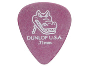 Dunlop 417-R-71 Gator Grip Plectra 0.71 mm Paars