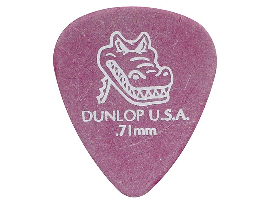 Dunlop 417-R-71 Gator Grip Plectra 0.71 mm Paars