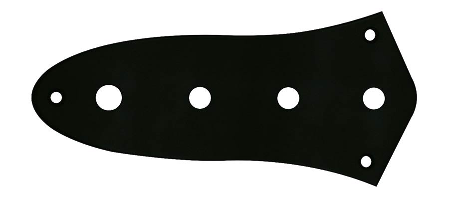 Boston CP-JB-AB bedieningsplaat voor Jocker Bass-model – zwart, inch-potmeters