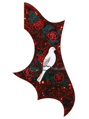 pickguard, acoustic, self adhesive dove model