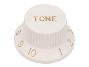 bell knob, Stallion, for inch type pot shaft, white, tone