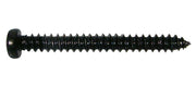 pickup screw, 2,6x25mm, 12pcs, dome head, tapping, black
