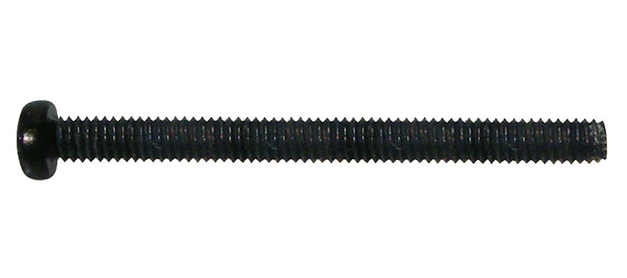 pickup bolt, 2,6x30mm, 12pcs, dome head, for HB mount, black