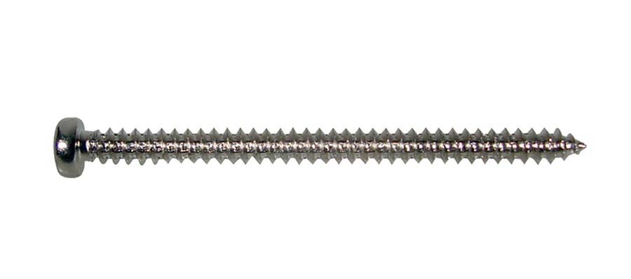 pickup screw, 2,6x35mm, 12pcs, dome head, tapping, nickel