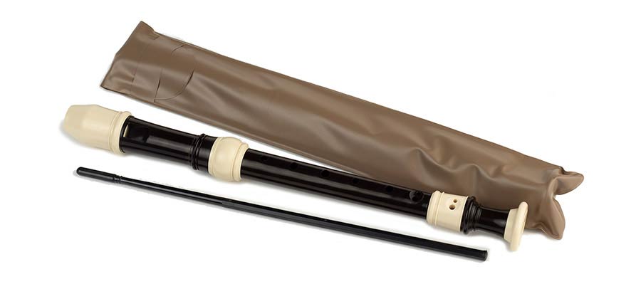 soprano recorder, key: C, ABS, brown-ivory, German system