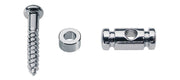 string retainer, cilinder model, height 6.5mm, with spacer and screw, chrome