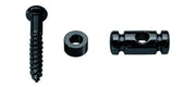 string retainer, cilinder model, height 6.5mm, with spacer and screw, black