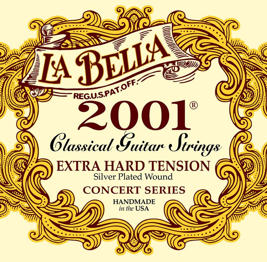 La Bella 2001XH 2001 klassieke gitaarsnaren, extra hoge spanning, 030-044