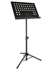 Boston OMS-302 metalen orkestlessenaar, zwart, geperforeerd afneembaar blad, 48x35cm