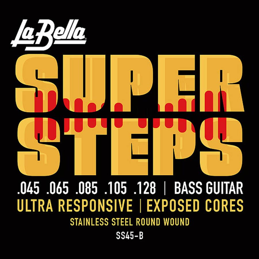 La Bella SS-45B Super Steps bassnaren, 045-128