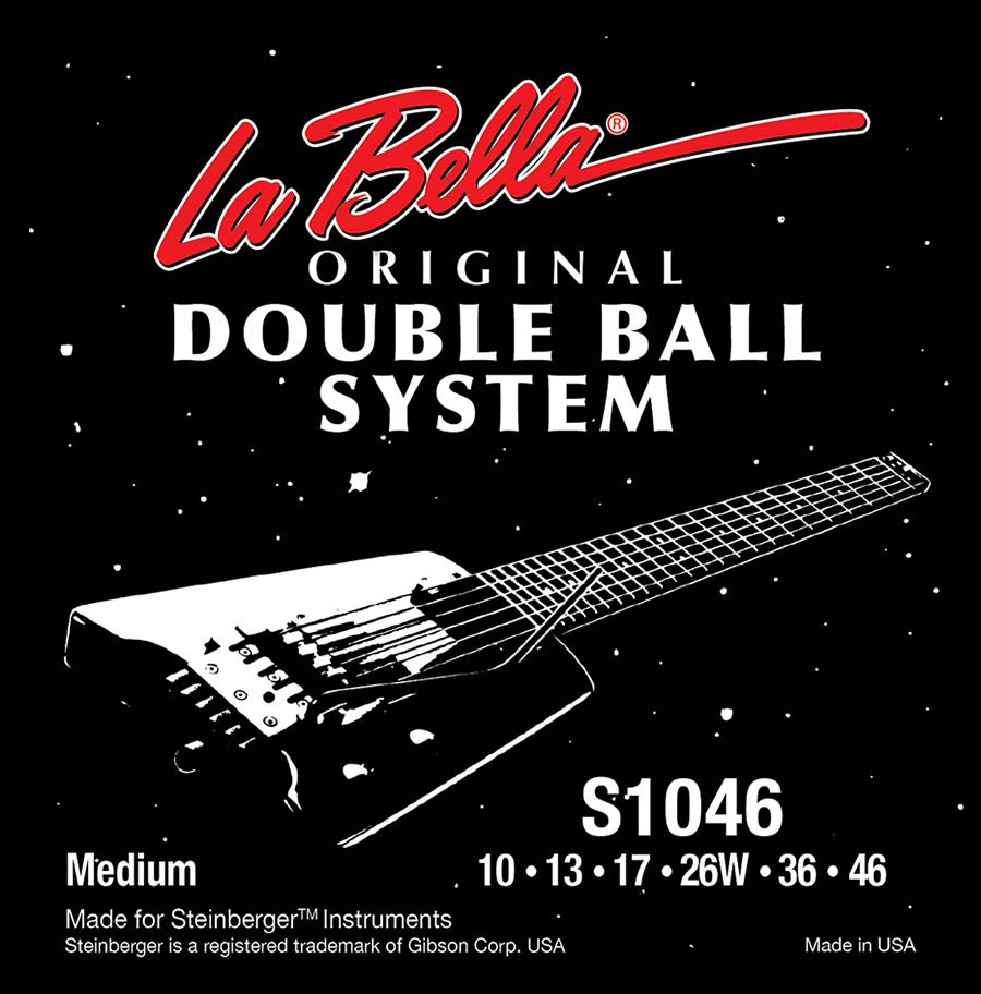 La Bella S1046 Double Ball End snaren met dubbel bal-einde, medium spanning, 010-046