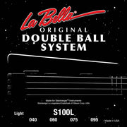 La Bella S100L Double Ball End snaren met dubbel bal-einde, lichte spanning, 040-095