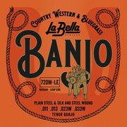 La Bella 720M-LE Silk & Steel banjosnaren voor tenorbanjo, 011-033