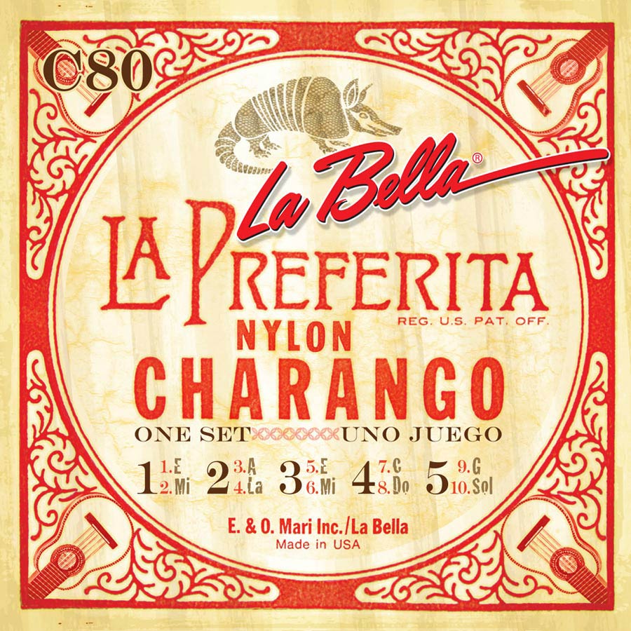 La Bella C80 World Folk snaren voor charango, 019-033
