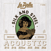 La Bella 710M Silk & Steel akoestische gitaarsnaren, medium spanning, 012-056
