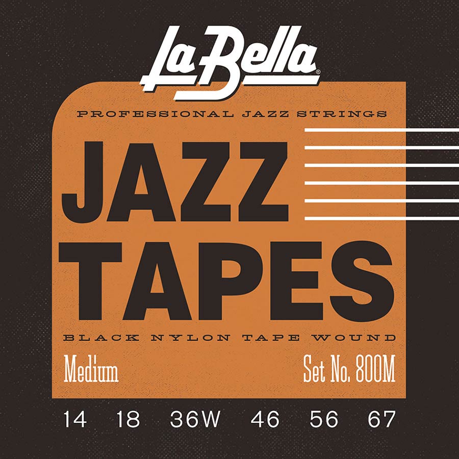 La Bella 800M Nylon Tape Wound elektrische gitaarsnaren, 014-067