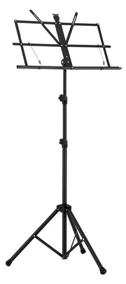 Boston MS-50-BK lessenaar, opvouwbaar, extra hoog, zwart, 50x23 cm blad, buisdiameter: 1,9 cm, incl. draagtas