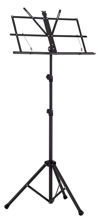 Boston MS-50-BK lessenaar, opvouwbaar, extra hoog, zwart, 50x23 cm blad, buisdiameter: 1,9 cm, incl. draagtas