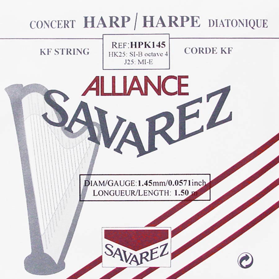 Savarez HPK145 Alliance harpsnaar voor kleine harp en concertharp 1,45 mm 1,50 m