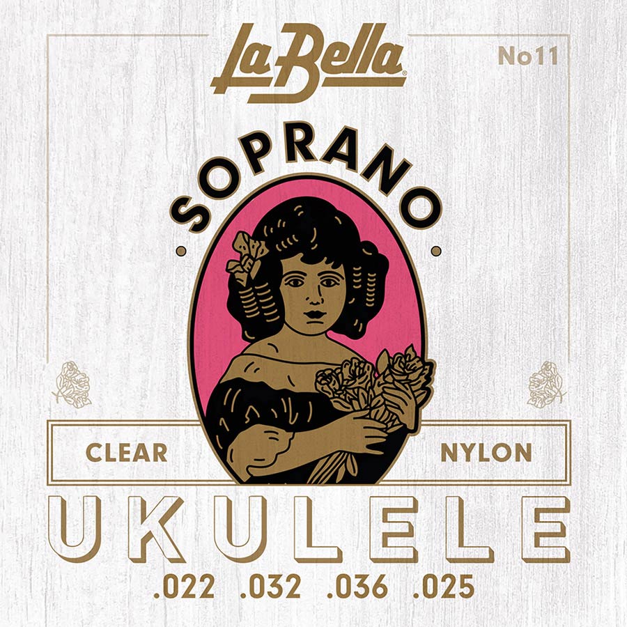 La Bella 11 Acoustic Folk ukelelesnaren, 022-036