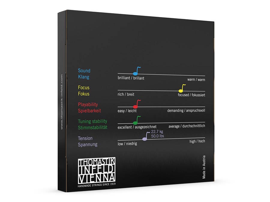 Thomastik-Infeld VI-100 Vision snarenset voor viool 4/4, bestaande uit VI-01, VI-02, VI-03A en VI-04 afbeelding 2
