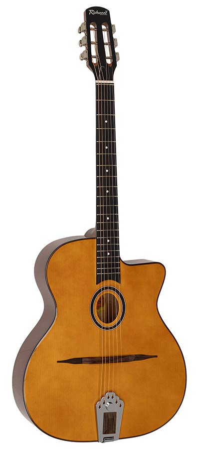 Richwood RM-70-NT Hot Club jazz gitaar, naturel, ovaal klankgat