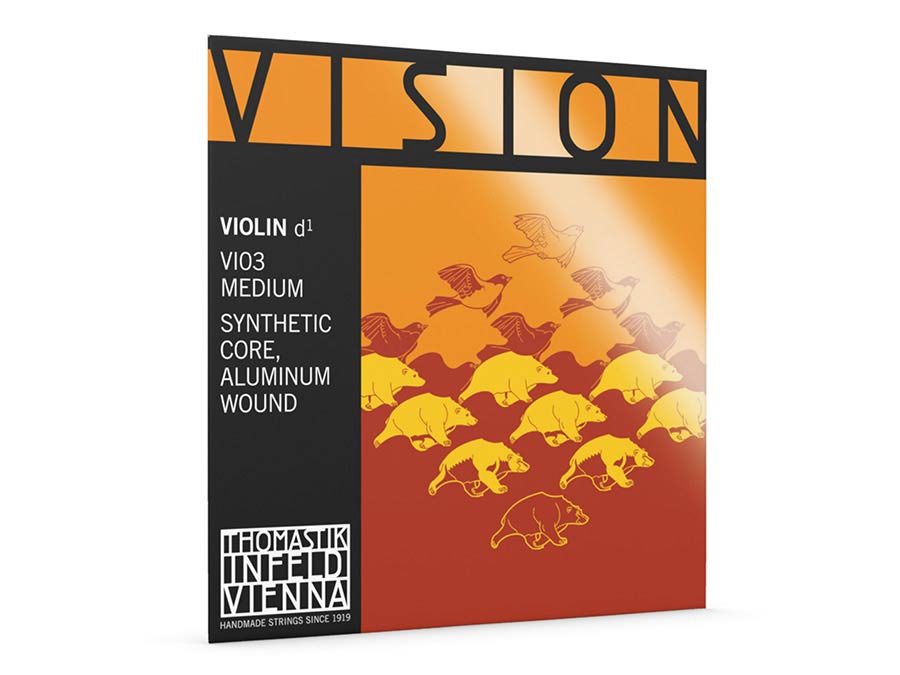 Thomastik-Infeld VI-03 vioolsnaar D-3 4/4, synthetische kern, aluminium