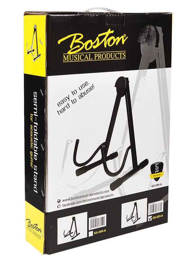 Boston GS-260-A Semi-Opvouwbaar statief voor akoestische gitaar