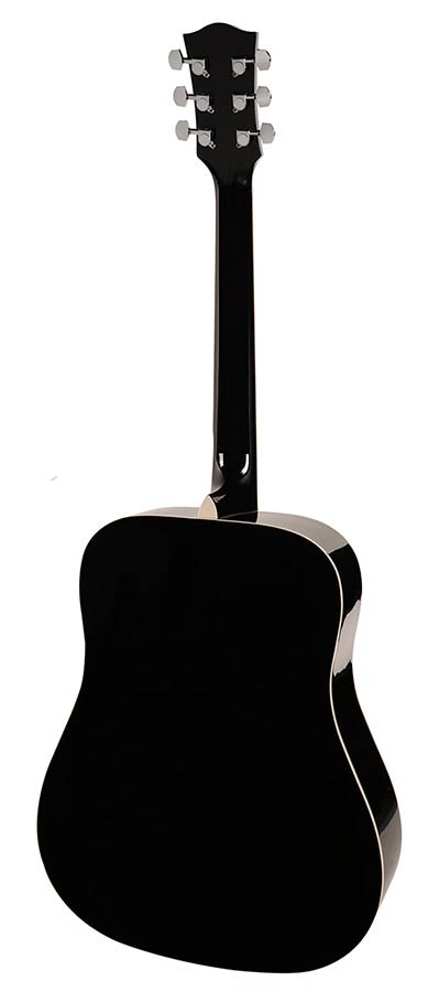 Richwood RD-12L-BK Artist Series linkshandige akoestische gitaar, dreadnought, zwart