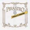 snaar voor viola d'amore D-4, (17 1/2), gut/aluminum