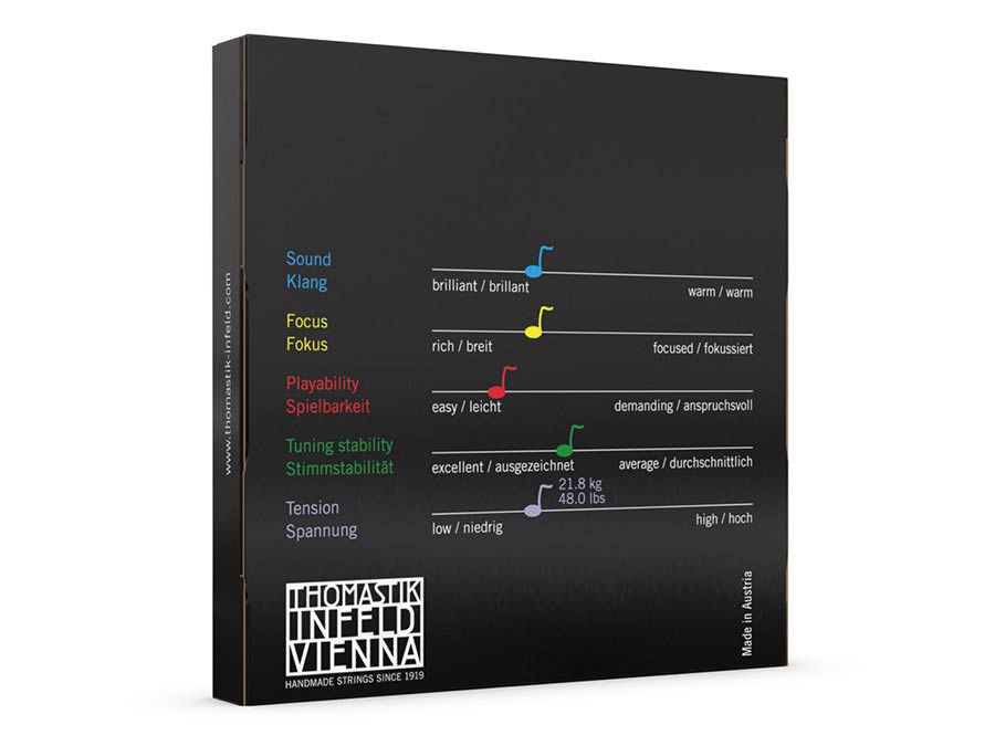 Thomastik-Infeld TH-135B Dominant snarenset voor viool 4/4, medium, bestaande uit TH-129, TH-131, TH-132 en TH-133 afbeelding 2