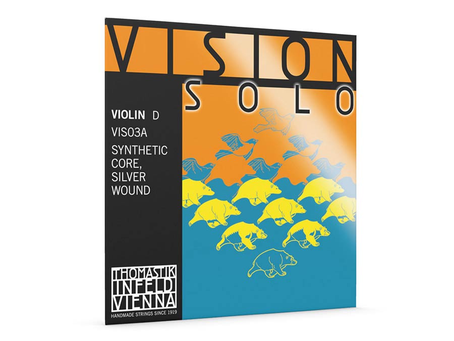 Thomastik-Infeld VIS-3A vioolsnaar D-3 4/4, synthetische kern, puur zilversteel