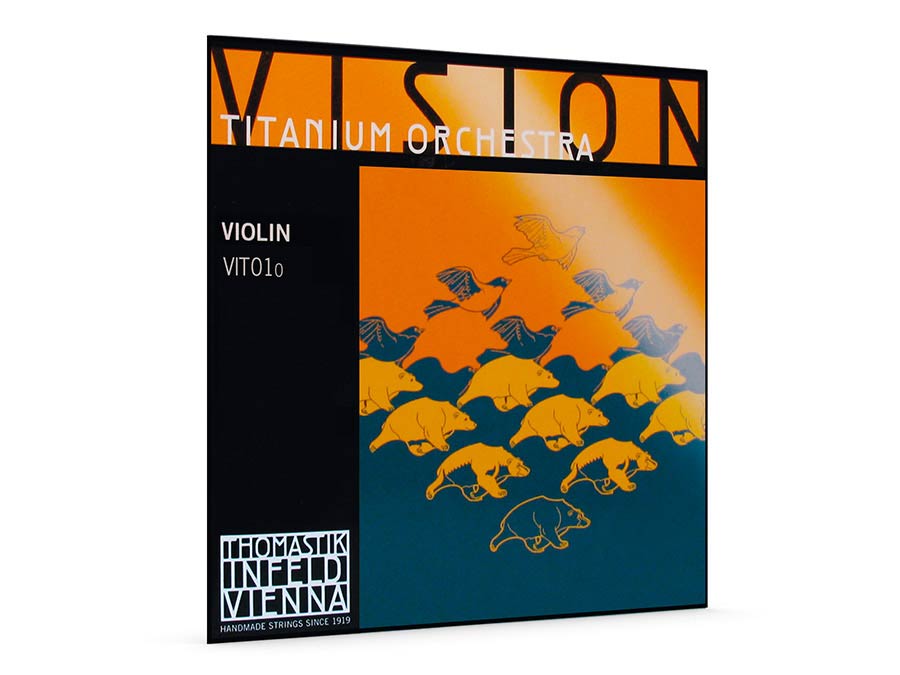 Thomastik-Infeld VIT-01-O vioolsnaar E-1 4/4, stainless steel, titanium design (tm)