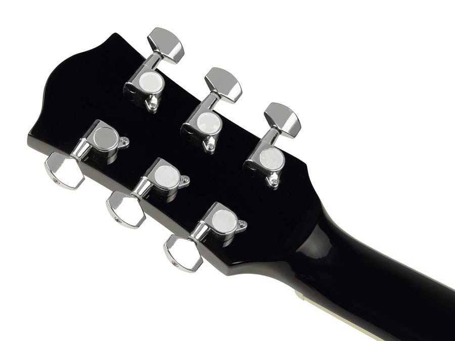Richwood RD-12LCEBK Artist Series linkshandige akoestische gitaar, dreadnought, actieve EQ, zwart