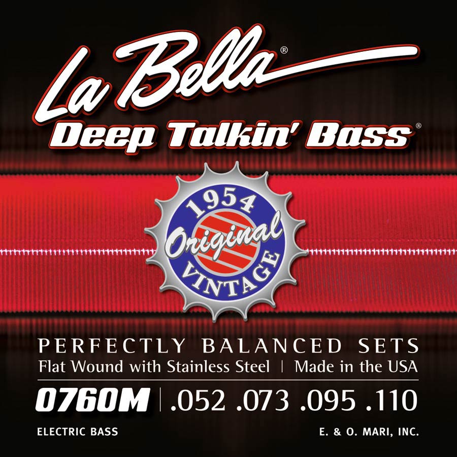 La Bella 760M Deep Talkin' Bass bassnaren, medium spanning, 052-110