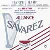 Savarez HPK74R Alliance harpsnaar voor kleine harp en concertharp 0,74 mm 1 m rood
