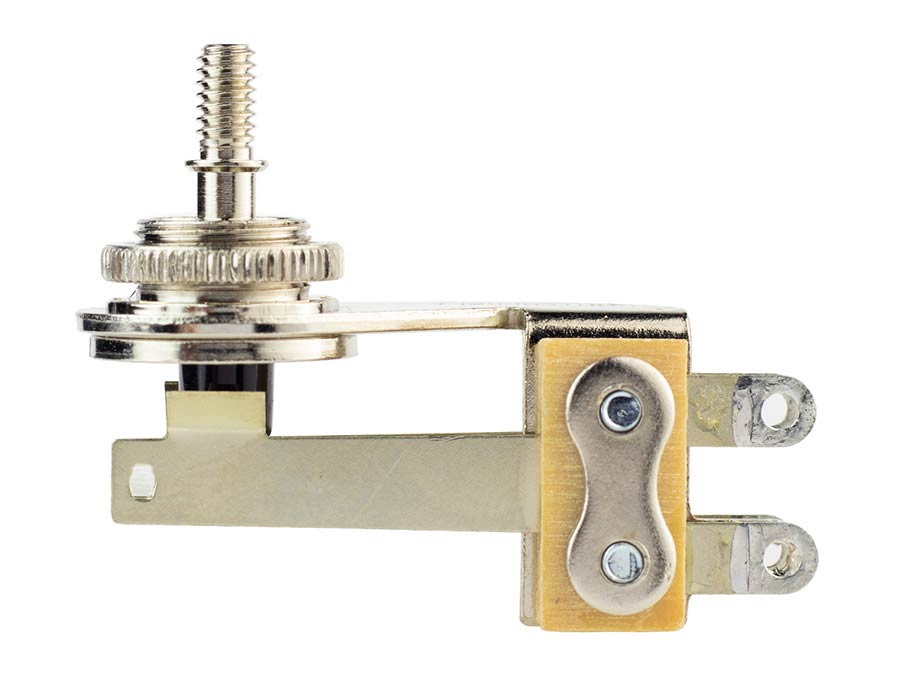Switchcraft SW-230-N haakse 3-weg tuimelschakelaar voor dunne gitaarbody - nikkel
