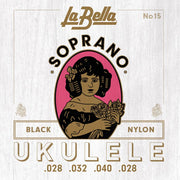 La Bella 15 Acoustic Folk ukelelesnaren