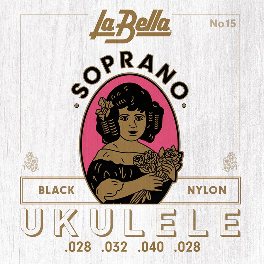 La Bella 15 Acoustic Folk ukelelesnaren
