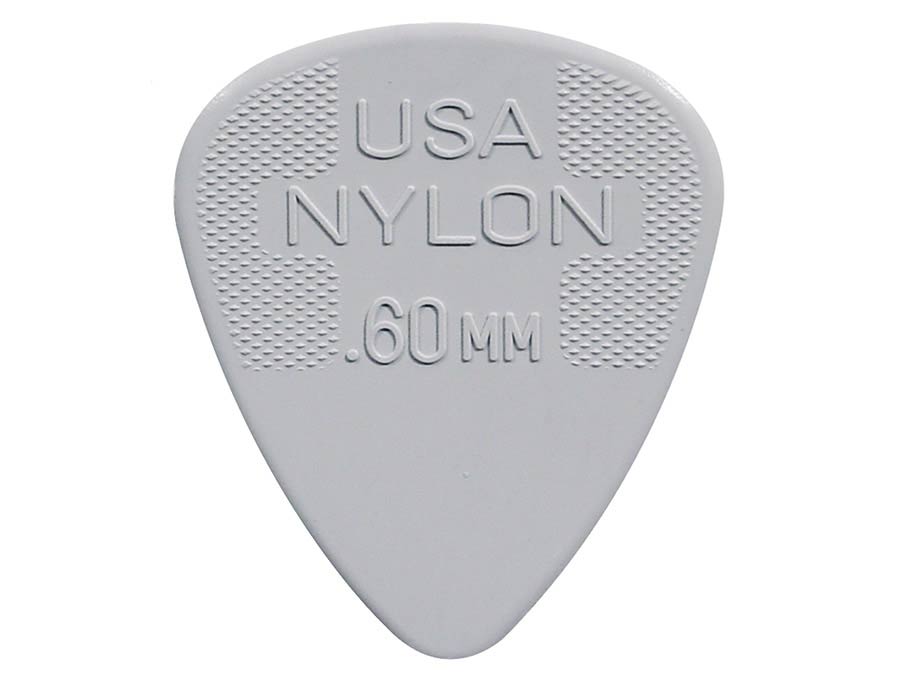 Dunlop 44-P-60 Nylon Standard Plectra 0.60 mm Lichtgrijs